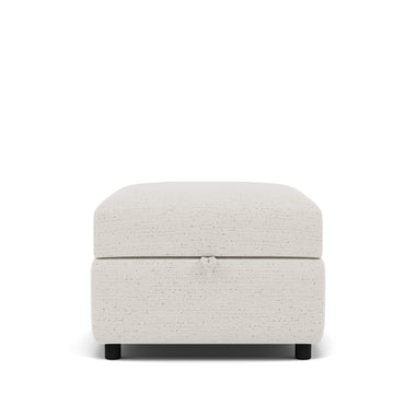 Tulip Storage Footstool - Storage Stool Fabric Footstools Sterling Home 3 Glides Avana Cream