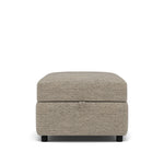 Tulip Storage Footstool - Storage Stool Fabric Footstools Sterling Home 4 Glides Avana Platinum