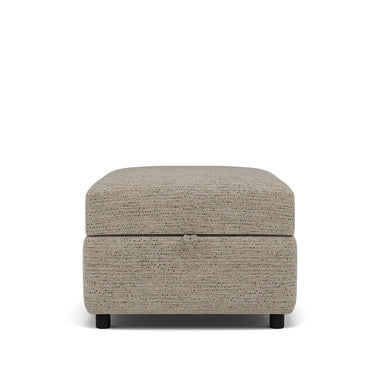 Tulip Storage Footstool - Storage Stool Fabric Footstools Sterling Home 4 Glides Avana Platinum