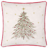 Twinkling Tree Square Embroidered Cushion