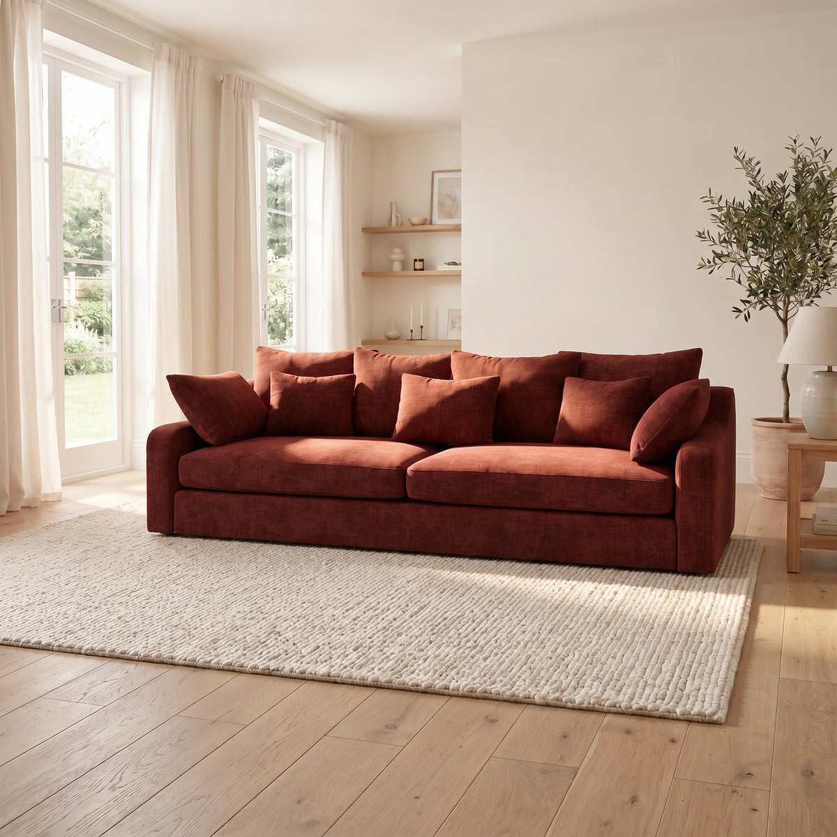 Thalia 3 Seater Sofa - Large Split Sofa Grade C - Split Back Frame 3 Seater Sofas Sterling Home 2