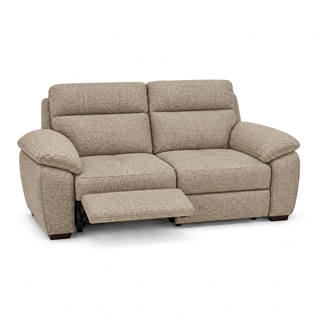 Nicoletti Vivaldi 3 Seater Recliner Sofa    - 3 Seater Double Power Recliner CB Torello - Power Recliner with USB-C — Torello PS 312 Taupe, gallery image 1