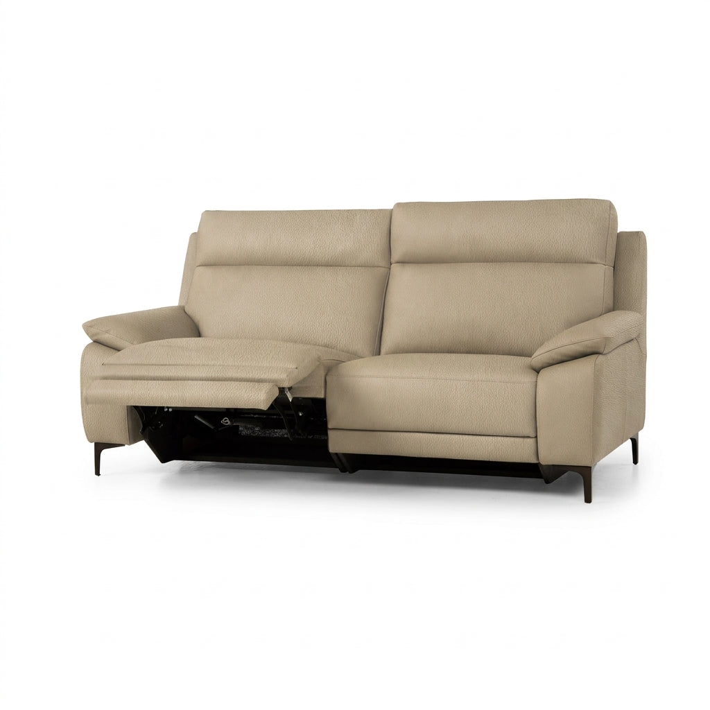 Nicoletti Vivaldi 3 Seater Recliner Sofa On Legs - 3 Seater Double Power Recliner on Legs CB Torello - Power Recliner with USB-C 3 Seater Sofas Sterling Home 4 Torello PS 312 Taupe