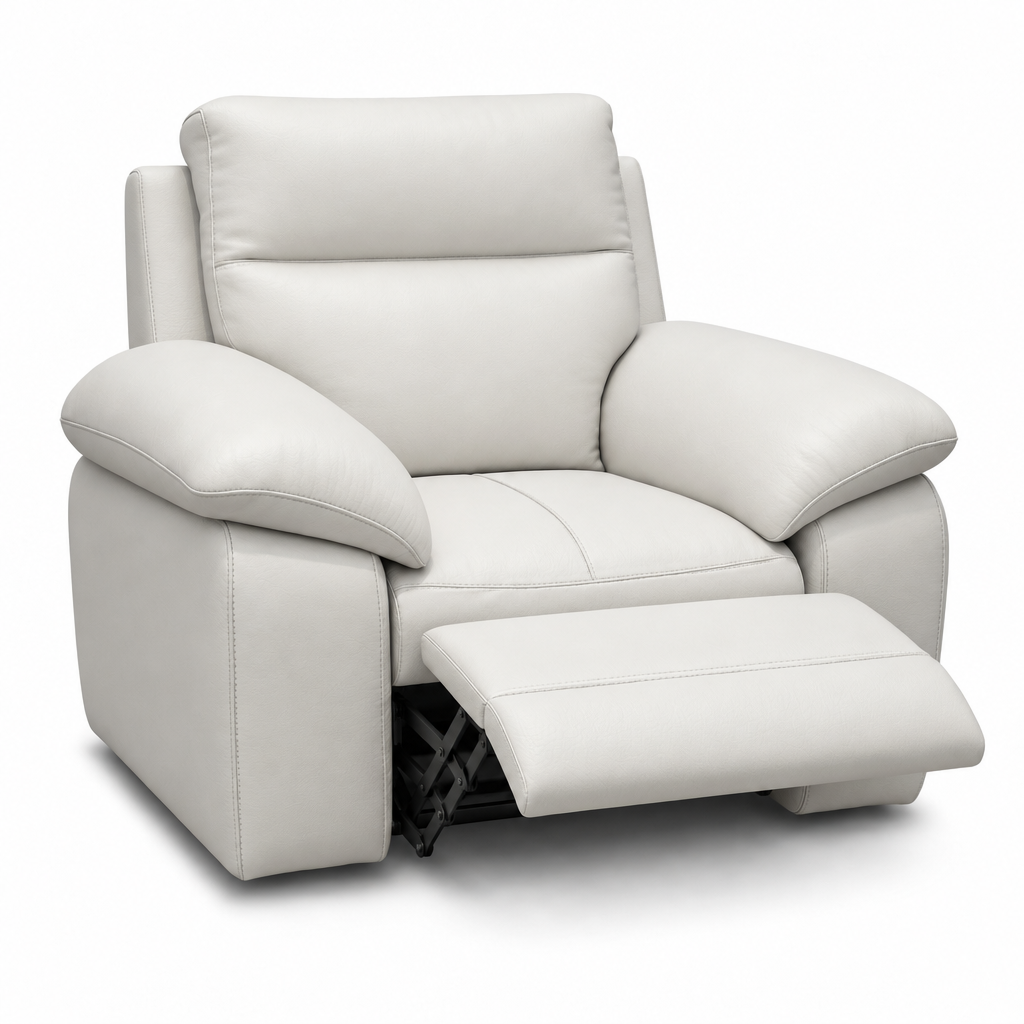Nicoletti Vivaldi Recliner Armchair - Power Recliner Chair CB Torello - Power Recliner with USB-C — Torello PS Bianco 93, gallery image 2