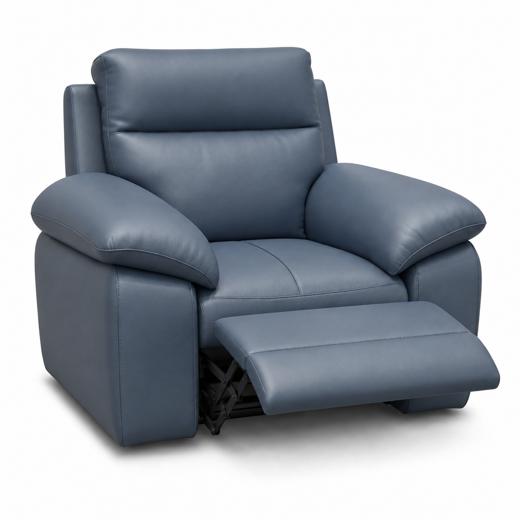 Nicoletti Vivaldi Recliner Armchair - Power Recliner Chair CB Torello - Power Recliner with USB-C — Torello PS Blu -S 81, gallery image 2