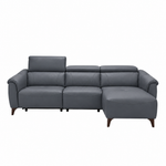 Nicoletti Verdi Chaise Sofa with Power Recliner & Lumbar Support - Chaise Sofa with Power Recl & Lumbar Support CB Torello - Power with Power Lumbar & USB Chaise Sofas Sterling Home 5 Torello PS Blu -S 81