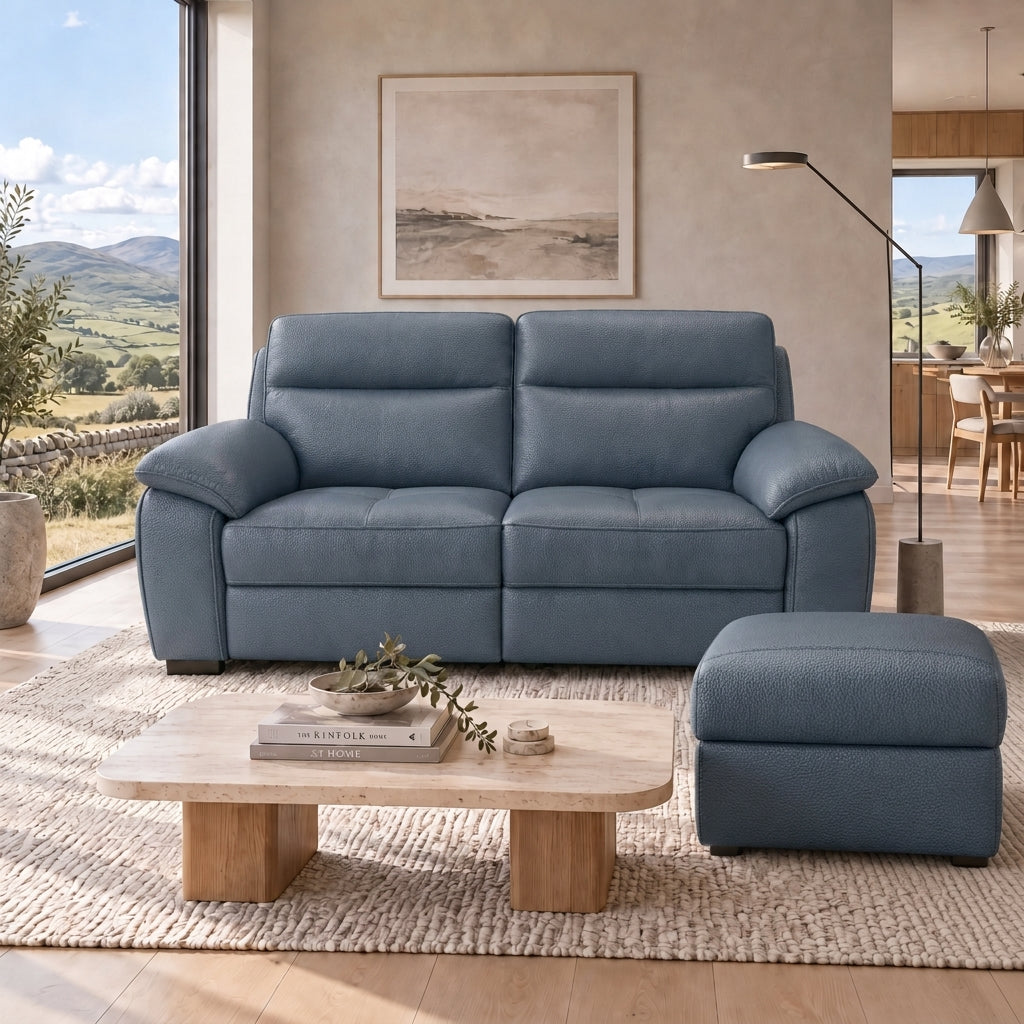 Nicoletti Vivaldi Storage Footstool - Ottoman Holder CB Torello — Torello PS Blu -S 81, gallery image 1