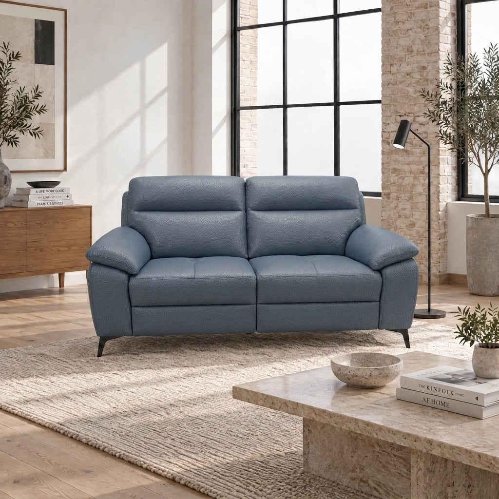 Nicoletti Vivaldi 2 Seater Sofa On Legs - 2 Seater Sofa on Legs CB Torello — Torello PS Blu -S 81, gallery image 1
