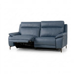 Nicoletti Vivaldi 3 Seater Recliner Sofa On Legs - 3 Seater Double Power Recliner on Legs CB Torello - Power Recliner with USB-C 3 Seater Sofas Sterling Home 6 Torello PS Blu -S 81