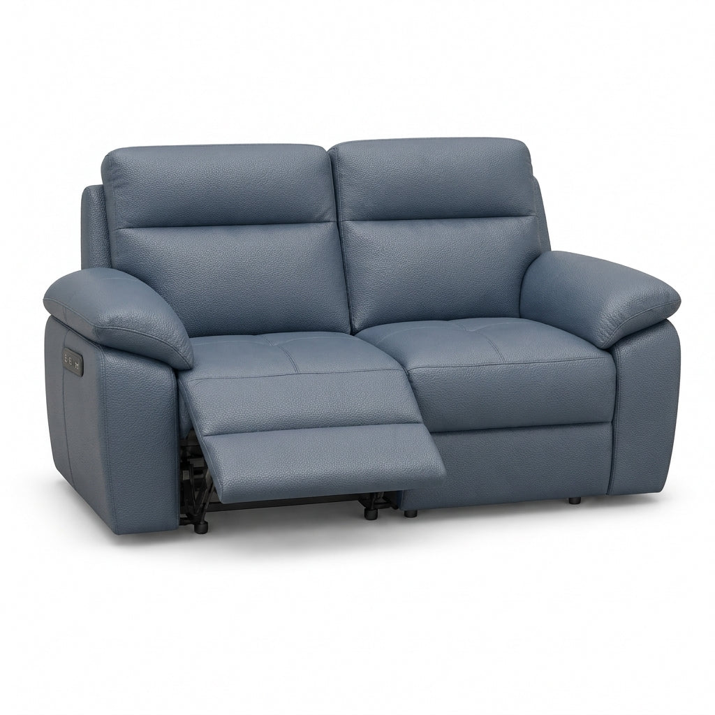 Nicoletti Vivaldi 2 Seater Recliner Sofa - 2 Seater Double Power Recliner CB Torello - Power Recliner with USB-C