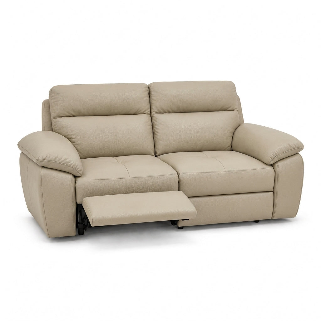 Nicoletti Vivaldi 3 Seater Recliner Sofa    - 3 Seater Double Power Recliner CB Torello - Power Recliner with USB-C — Torello PS Fango 352, gallery image 1