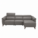 Nicoletti Verdi Chaise Sofa with Power Recliner & Lumbar Support - Chaise Sofa with Power Recl & Lumbar Support CB Torello - Power with Power Lumbar & USB Chaise Sofas Sterling Home 3 Torello PS Grigio Scuro 327