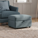 Tulip Storage Footstool - Storage Stool Fabric Footstools Sterling Home 2