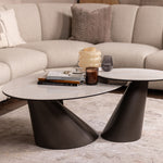 Wynter Coffee Table - Coffee Table Glass Ceramic Top Sterling Home 2