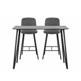 Akida Bar Table & 2 Bar Stools Set