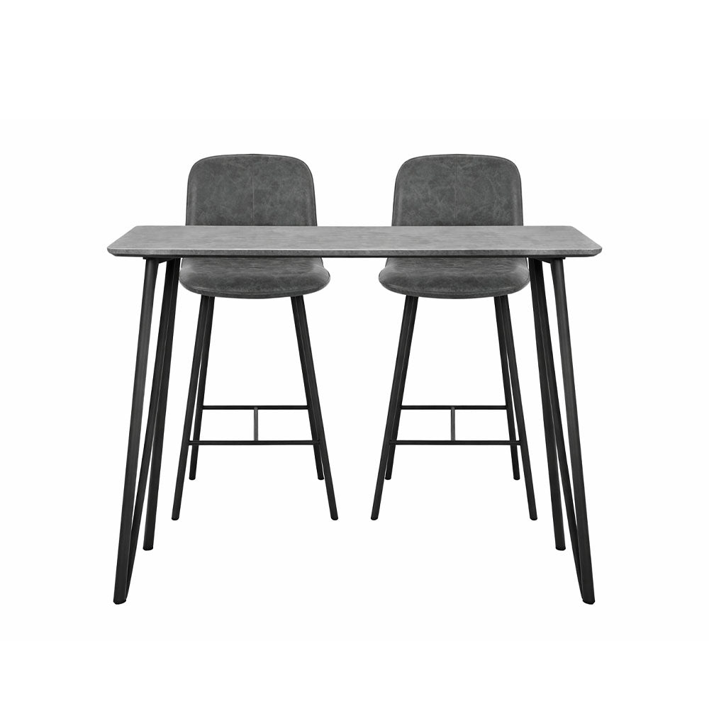 Akida Bar Table & 2 Bar Stools Set Dining Sets Sterling Home 1