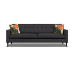 Orla Kiely Ebben Extra Large Sofa - Extra Large Sofa Premium Plain Sterling Home 7 Clara Indigo / Toucan Weathered Oak Feet
