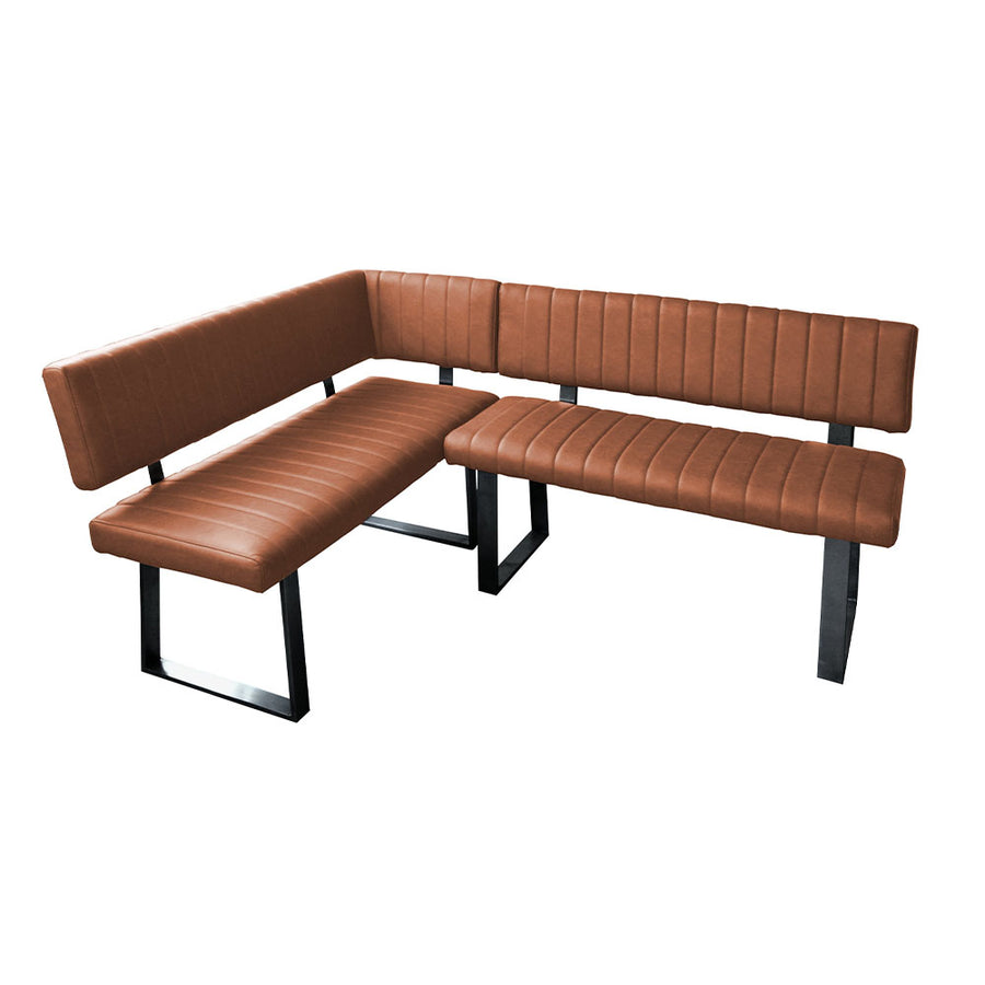 Bourton 135cm Compact Table, Corner Bench + Low Bench