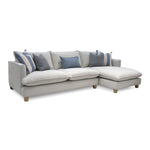 Vogue Williams Howth Large Chaise Sofa - Large Chaise Sofa Right Linen Look - Right Hand Facing Chaise Sofas Sterling Home 3