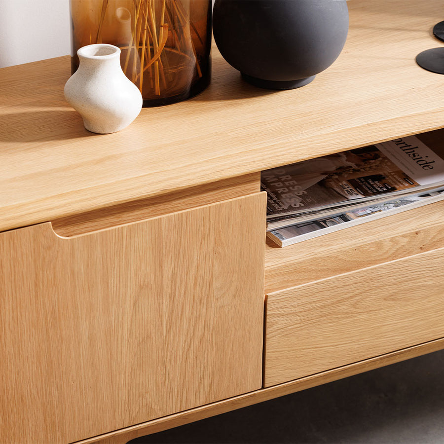 G Plan Winchester TV Unit - TV Unit Light Oak Sterling Home 2