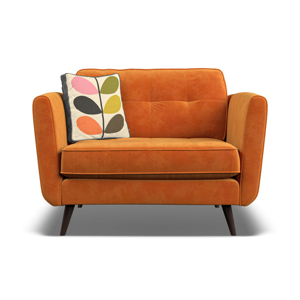 Orla Kiely Ivy Loveseat - Snuggler Premium Plain