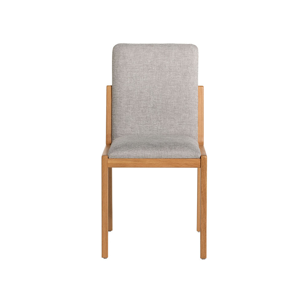 G Plan Maddison Dining Chair With Stretcher - Upholstered Dining Chair (With Stretcher) Warm Oak Sterling Home 1