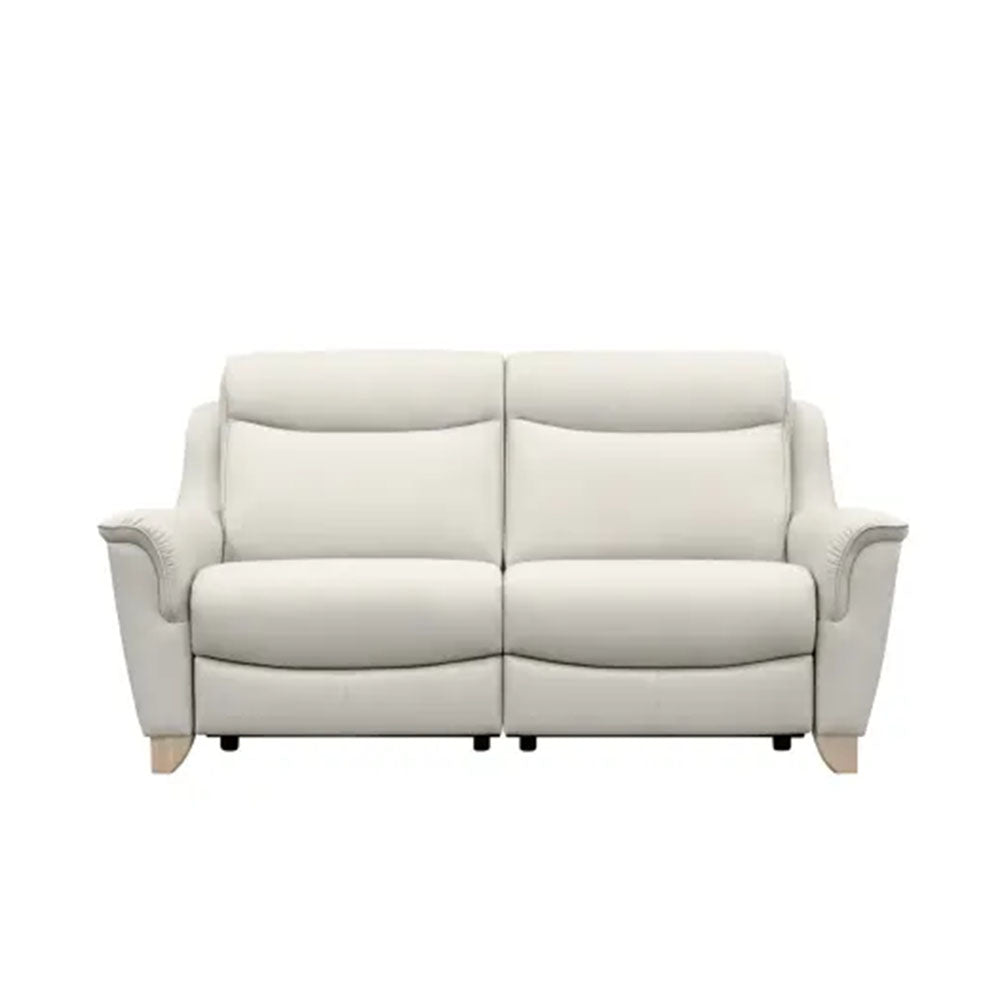 Parker Knoll Manhattan 2 Seater Recliner Sofa - 2 Seater Double Power Recliner M Grade Leather Sterling Home 1