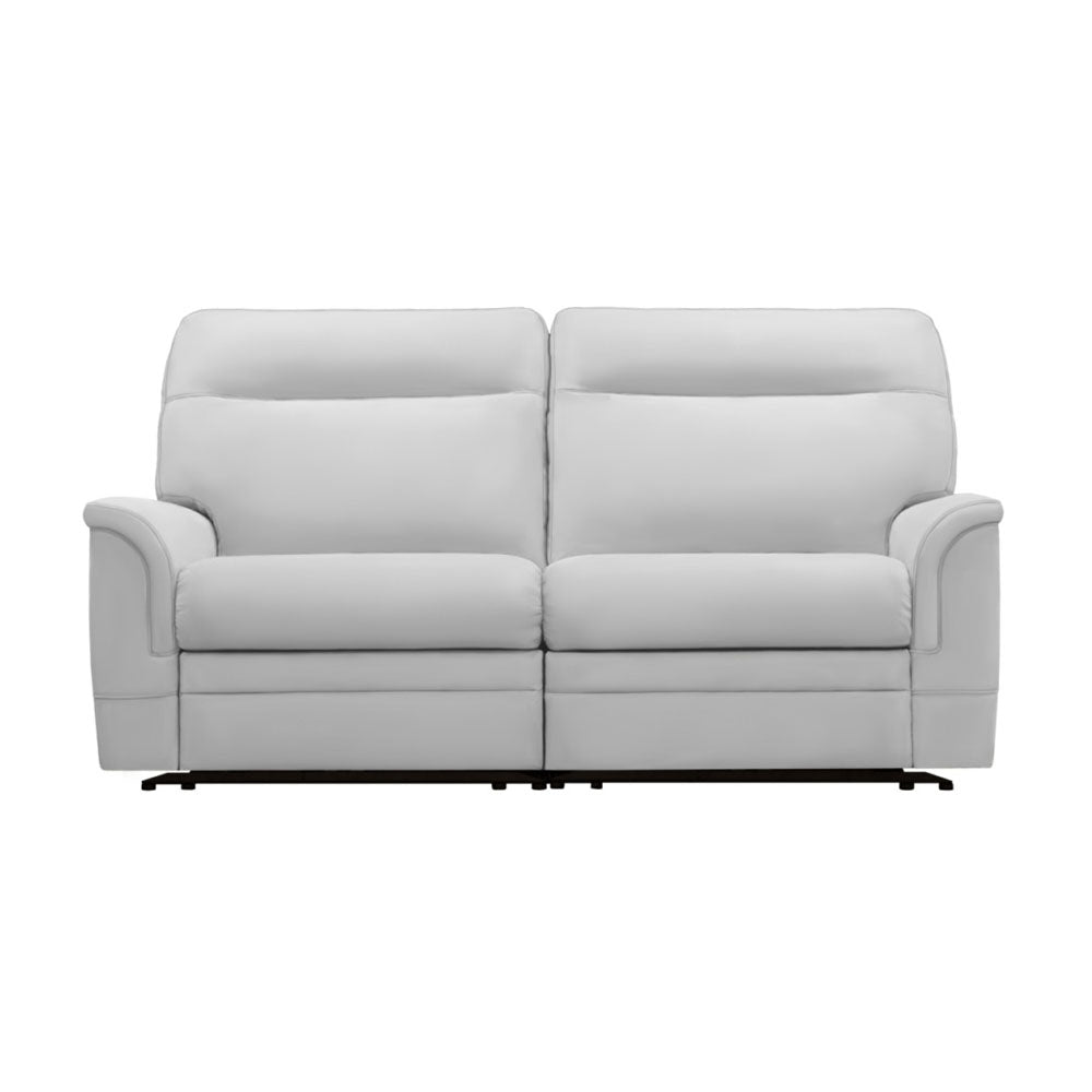 Parker Knoll Hudson 2 Seater Recliner Sofa - 2 Seater Power Double Recliner Plus with Headrest and Lumbar M Grade Leather - Power with Power Headrest, Lumbar & USB Sterling Home 1