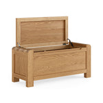 Solvi Blanket Box - Blanket Box Solid Oak / Oak Veneer Sterling Home 3
