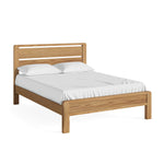Solvi Bedframe - 4ft6 Slatted Bedframe Solid Oak / Oak Veneer - Double Sterling Home 1