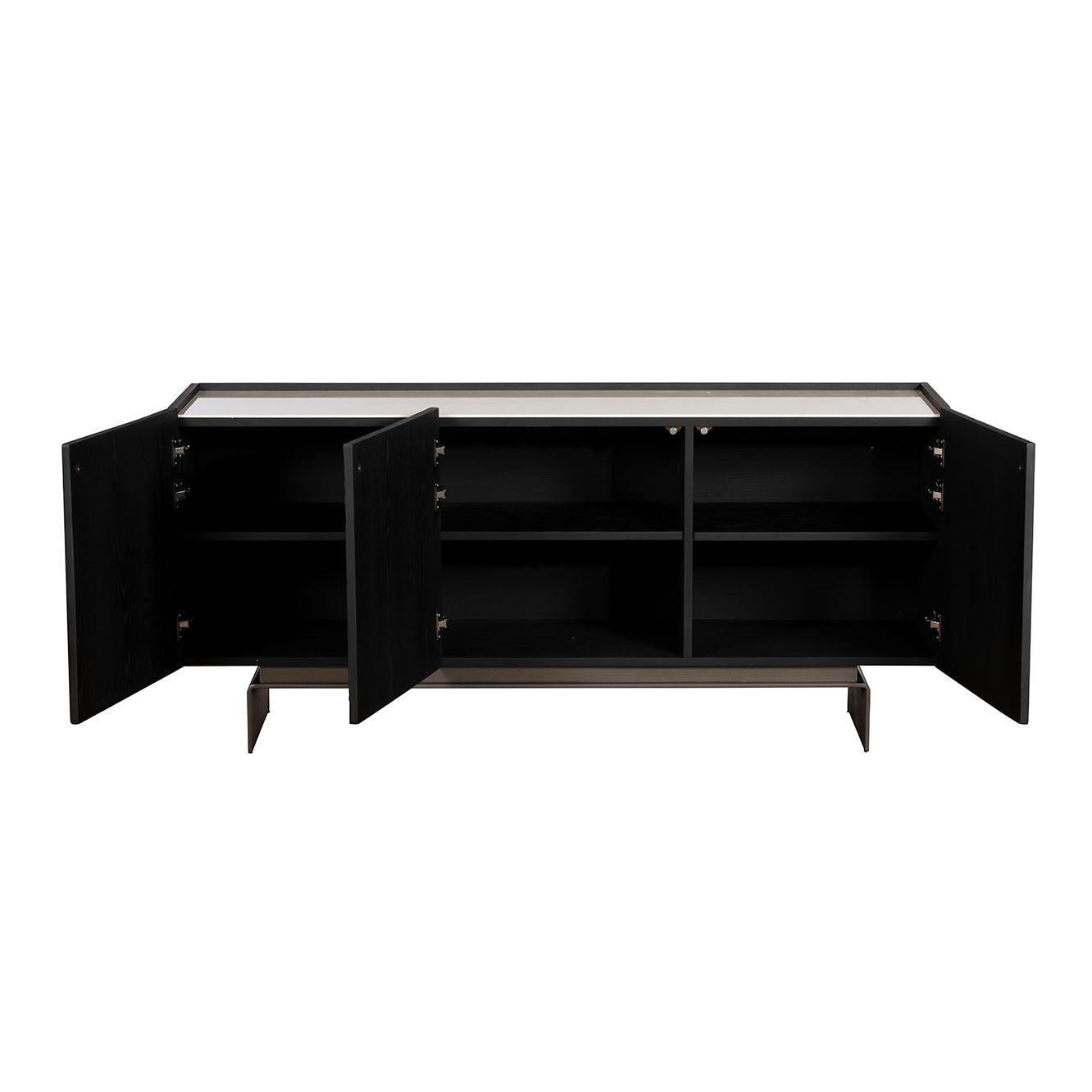 Wynter Wide Sideboard - Wide Sideboard Glass Ceramic Top Sterling Home 5