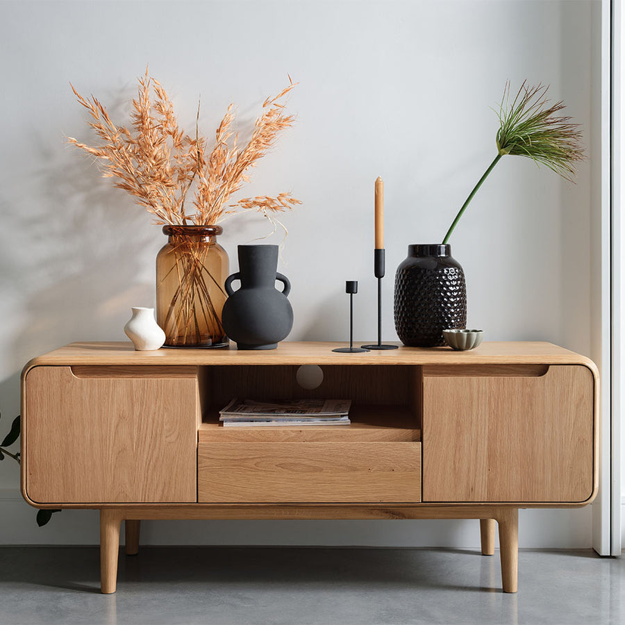 G Plan Winchester TV Unit - TV Unit Light Oak Sterling Home 1