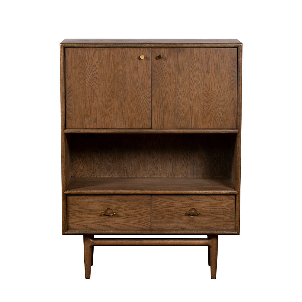G Plan Marlow Display Cabinet - Display Cabinet Medium-Tone Oak Sterling Home 1