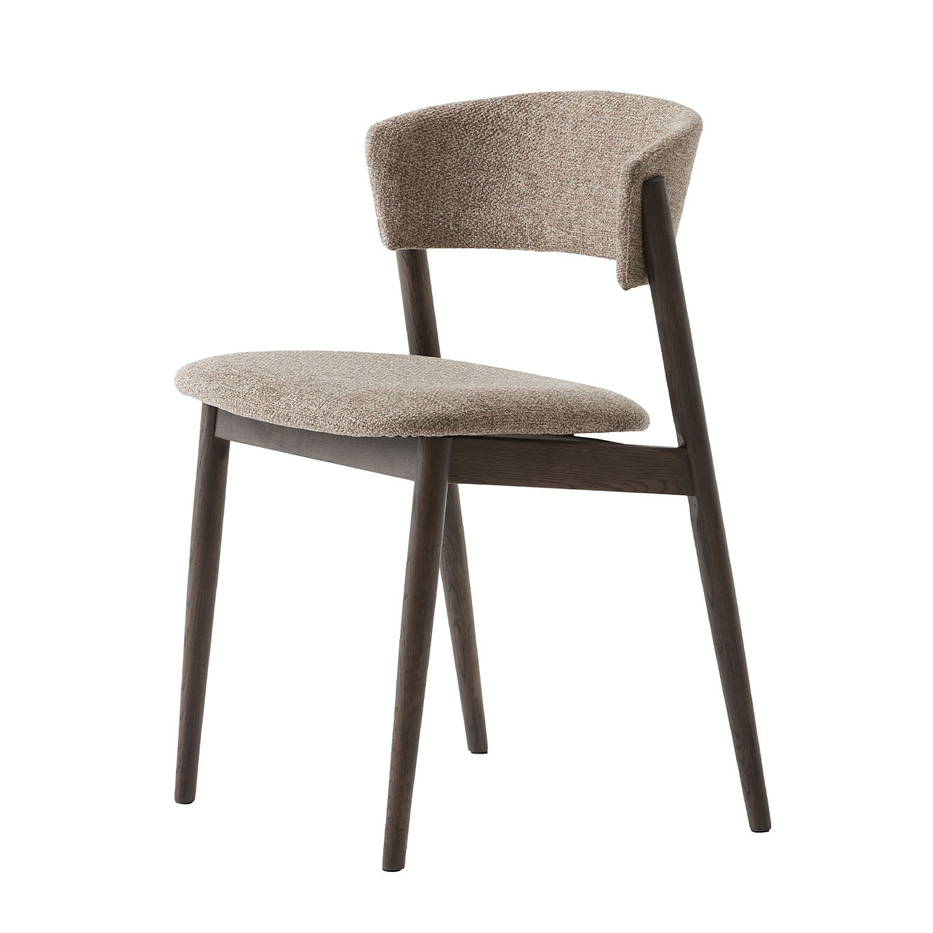 Antigua Dining Chair - Dining Chair Espresso Oil / Latte Fabric Sterling Home 3