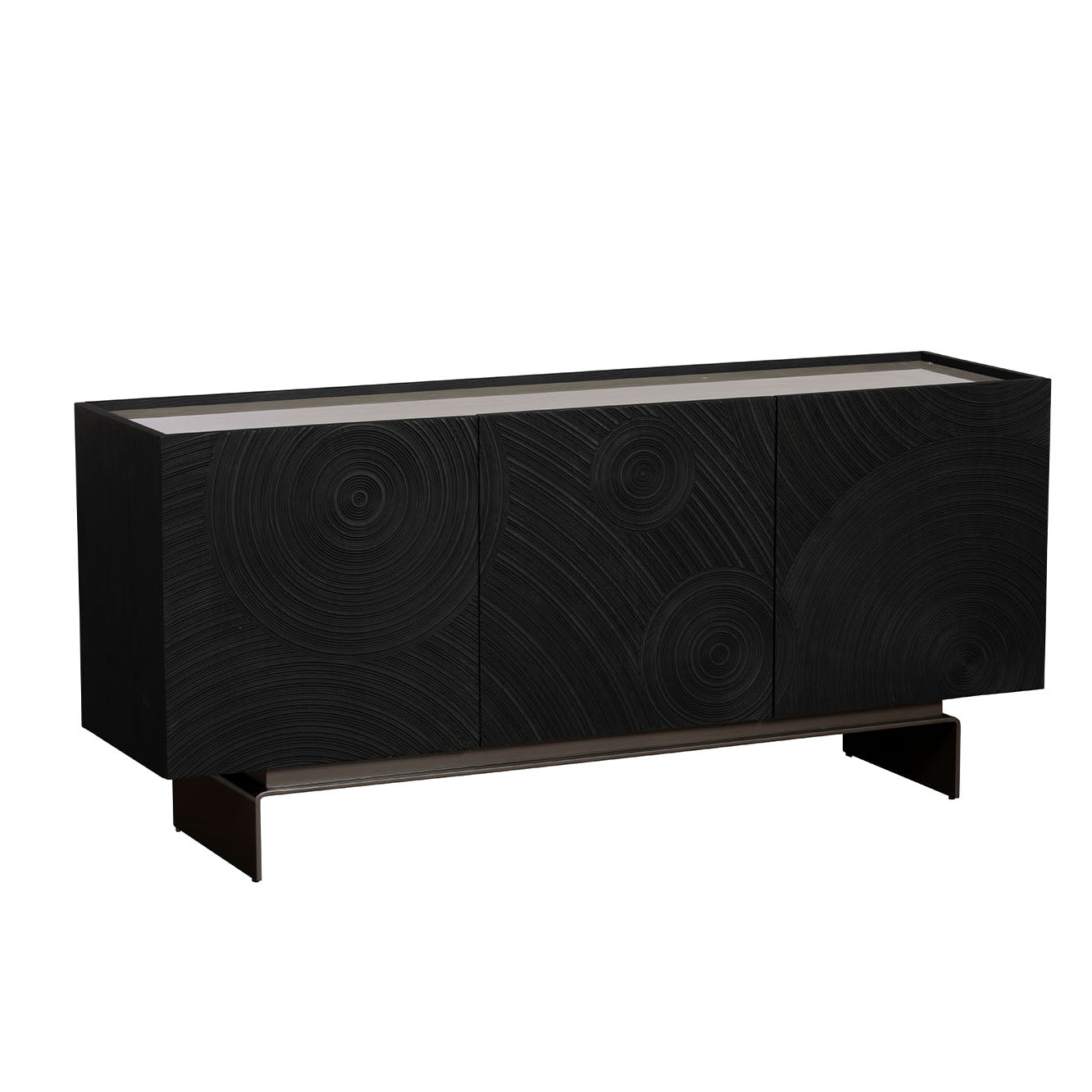 Wynter Wide Sideboard - Wide Sideboard Glass Ceramic Top Sterling Home 3