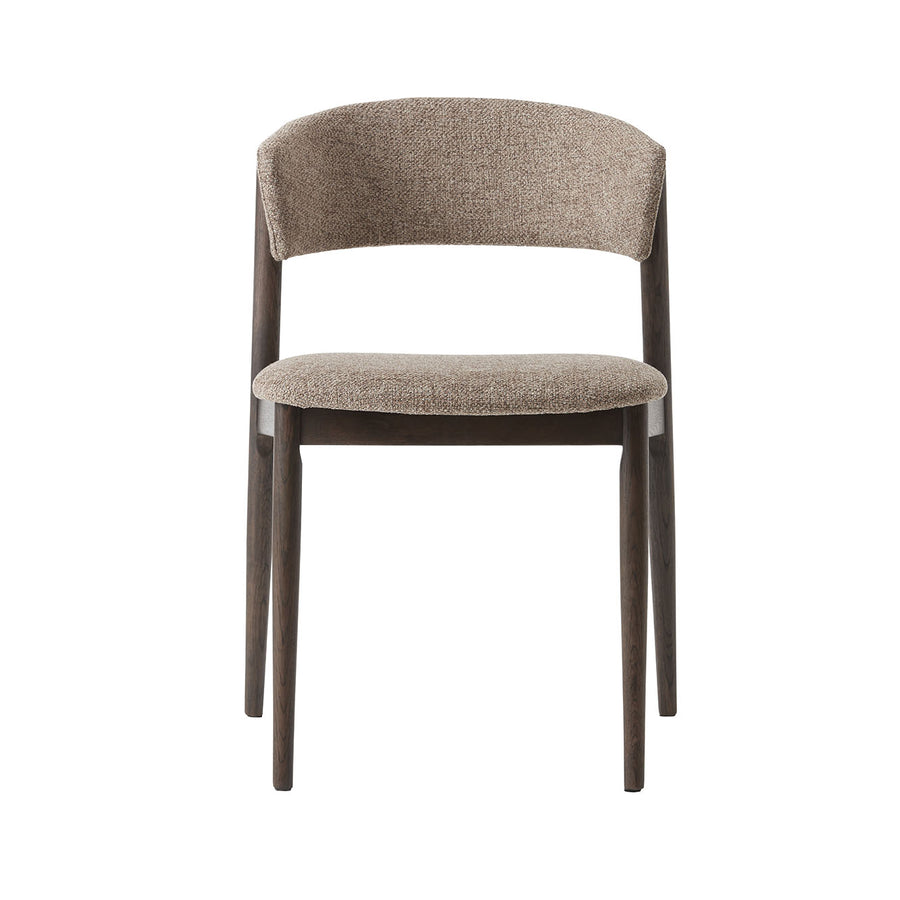 Antigua Dining Chair - Dining Chair Espresso Oil / Latte Fabric Sterling Home 1