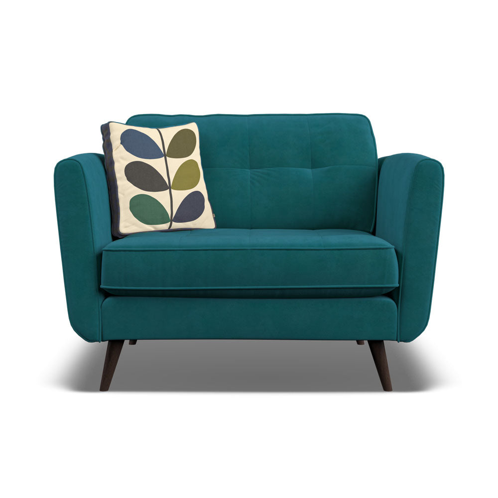 Orla Kiely Ivy Loveseat - Snuggler Premium Plain