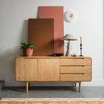 G Plan Winchester Wide Sideboard - Wide Sideboard Light Oak Sterling Home 1