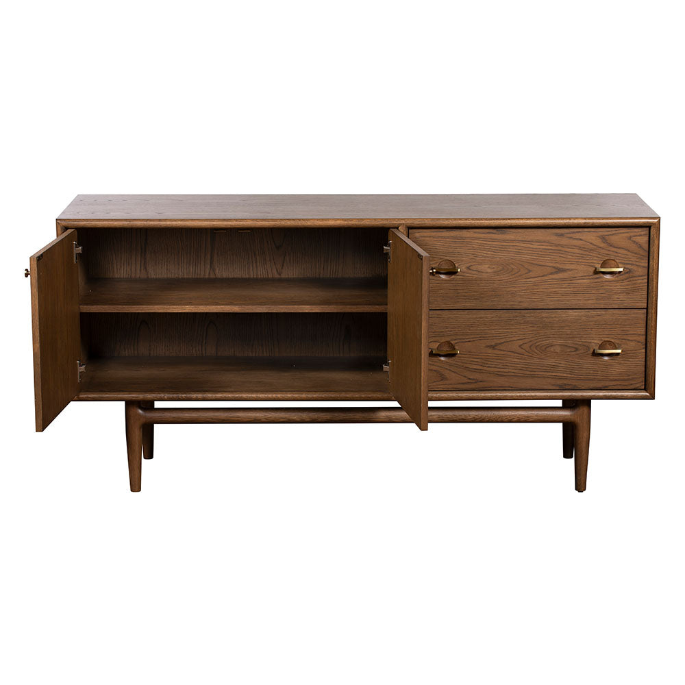 G Plan Marlow Wide Sideboard - Wide Sideboard Medium-Tone Oak Sterling Home 4