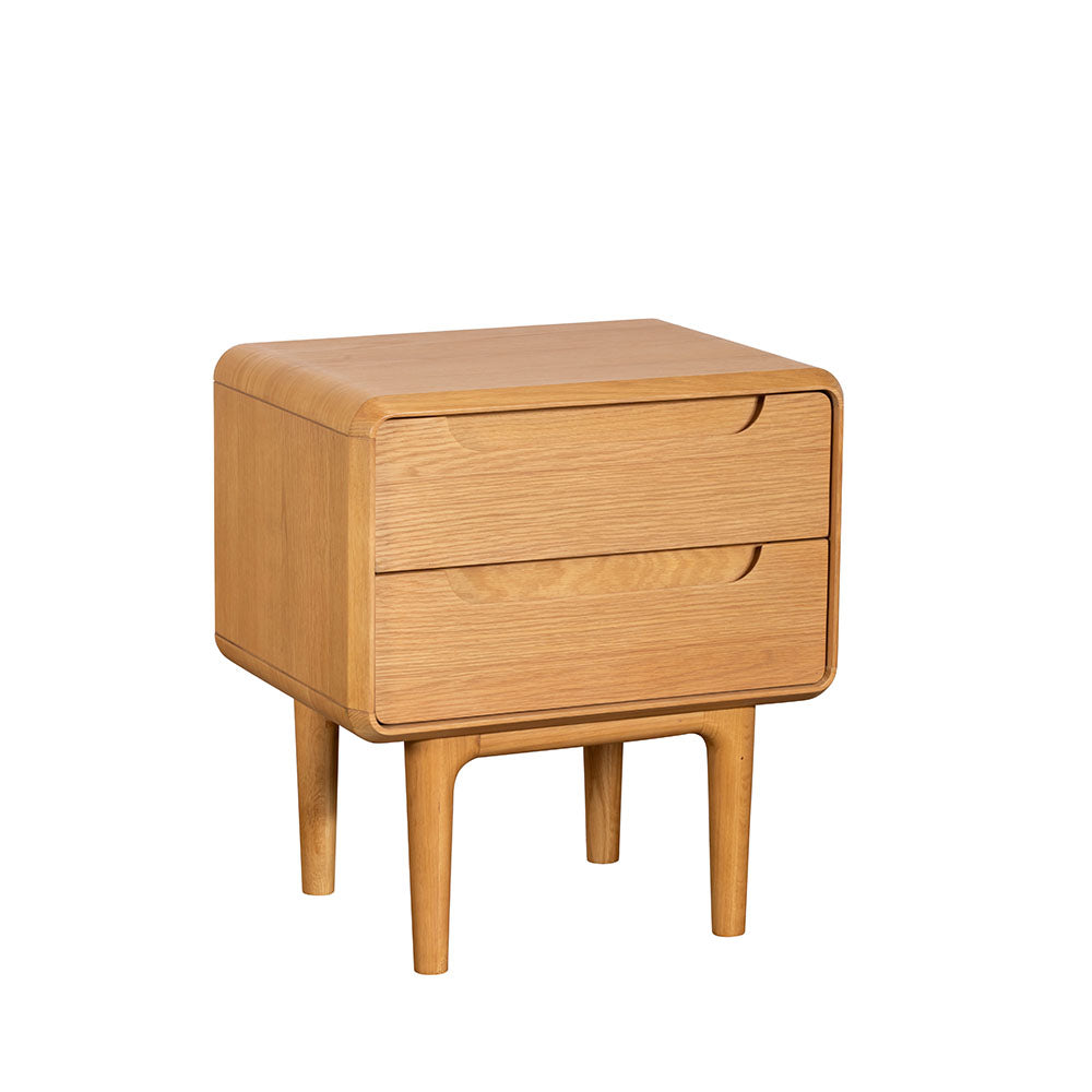 G Plan Winchester 2 Drawer Bedside - 2 Drawer Bedside Light Oak Sterling Home 3