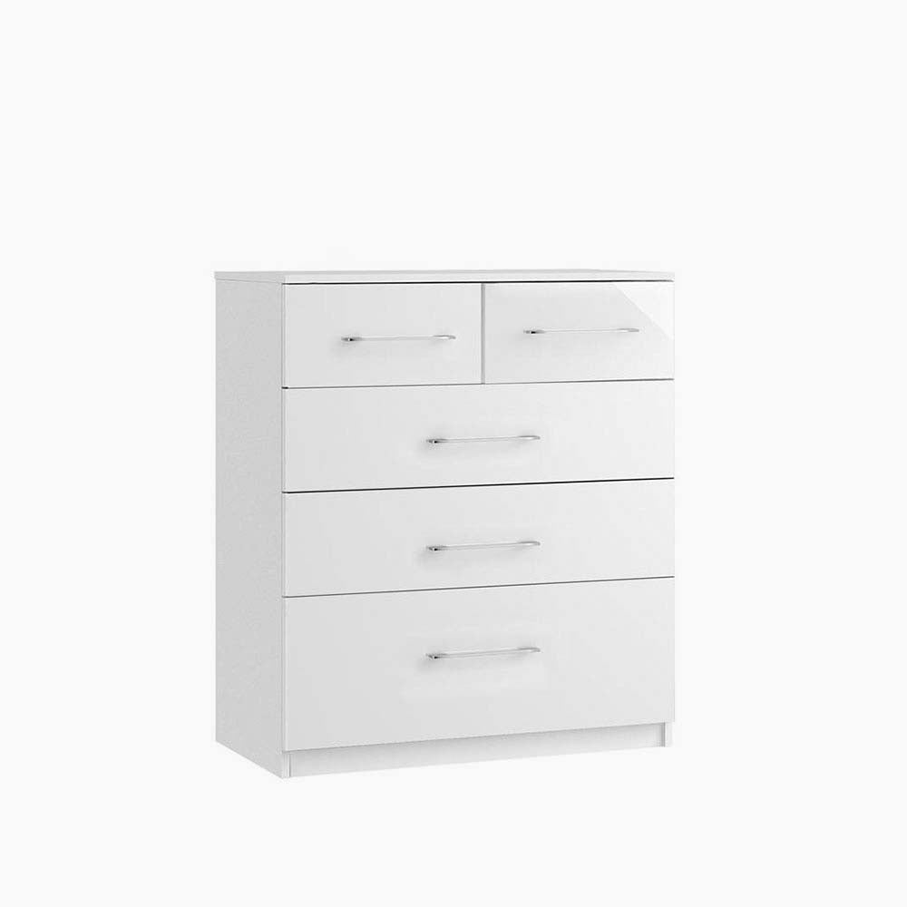 Roma 5 Chest of Drawers - 3 + 2 Drawer Chest - Wooden Sterling Home 1