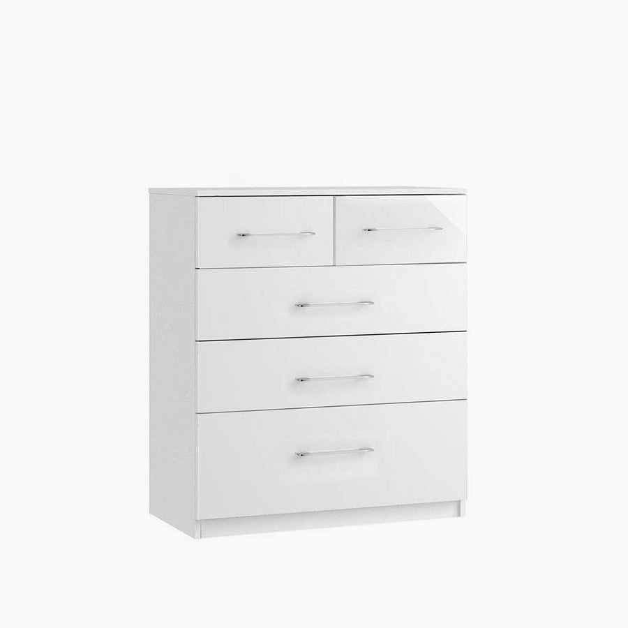 Roma 5 Chest of Drawers - 3 + 2 Drawer Chest - Wooden Sterling Home 1