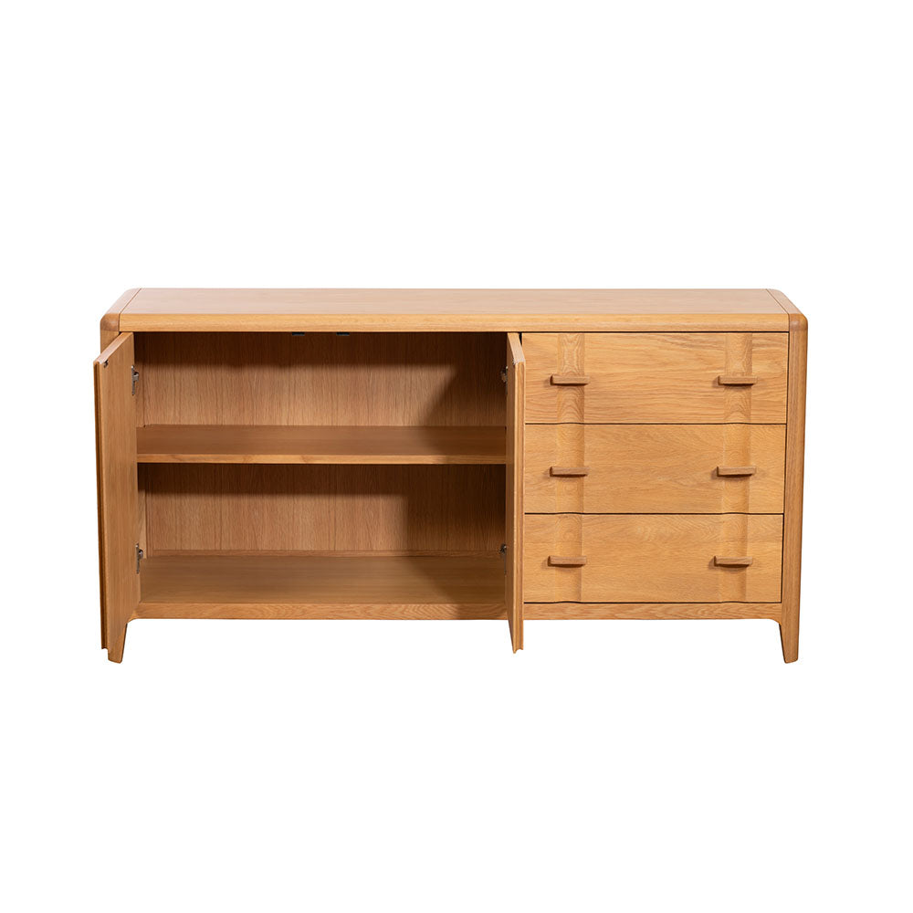 G Plan Maddison Wide Sideboard - Wide Sideboard Warm Oak Sterling Home 3