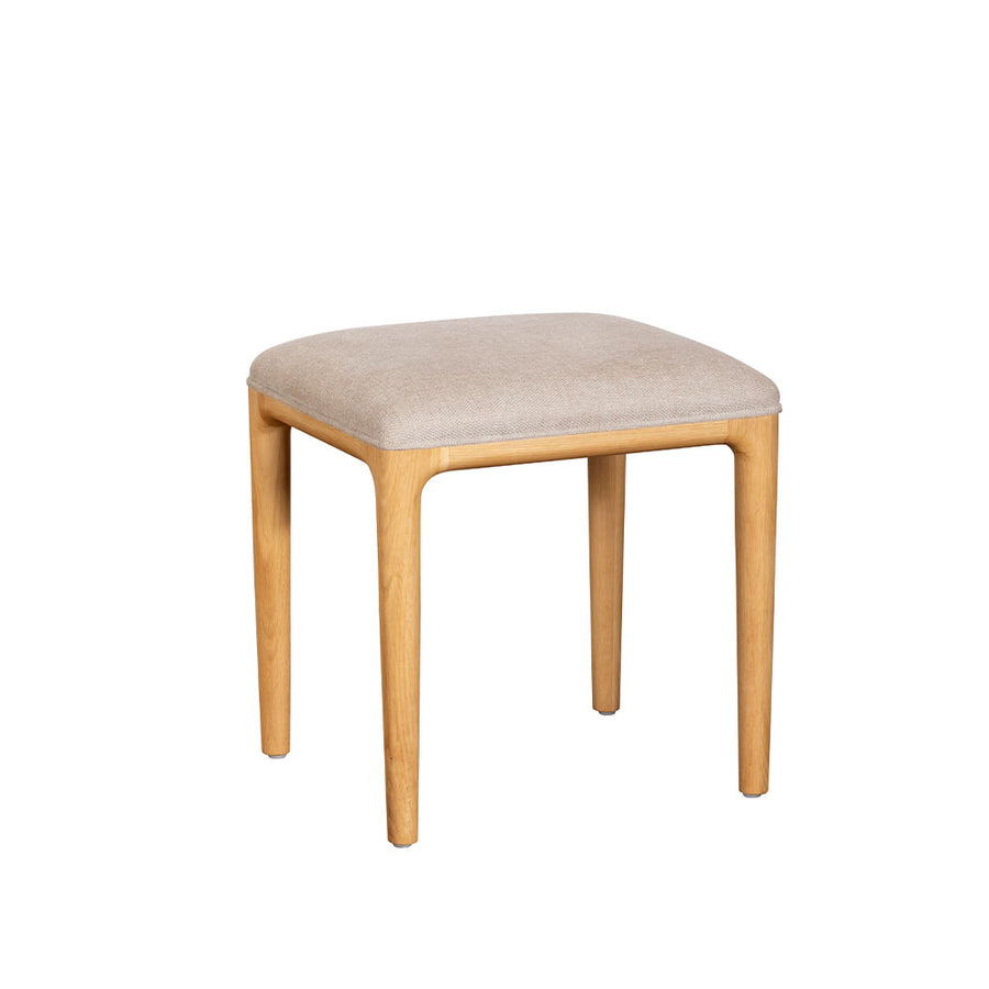 G Plan Winchester Upholstered Stool - Upholstered Stool Light Oak Sterling Home 1