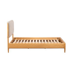 G Plan Winchester Upholstered Bed - 180cm Upholstered Bedstead Light Oak - Super King Sterling Home 4