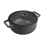 Prestige Cast Iron Casserole And Glass Lid 4.6L - Prestige Cast Iron 24CM 4.6L Casserole Sterling Home 1
