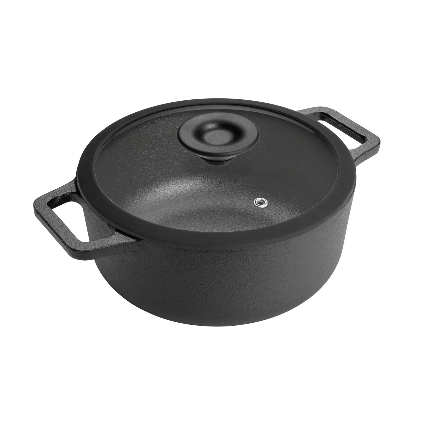 Prestige Cast Iron Casserole And Glass Lid 4.6L - Prestige Cast Iron 24CM 4.6L Casserole Sterling Home 1