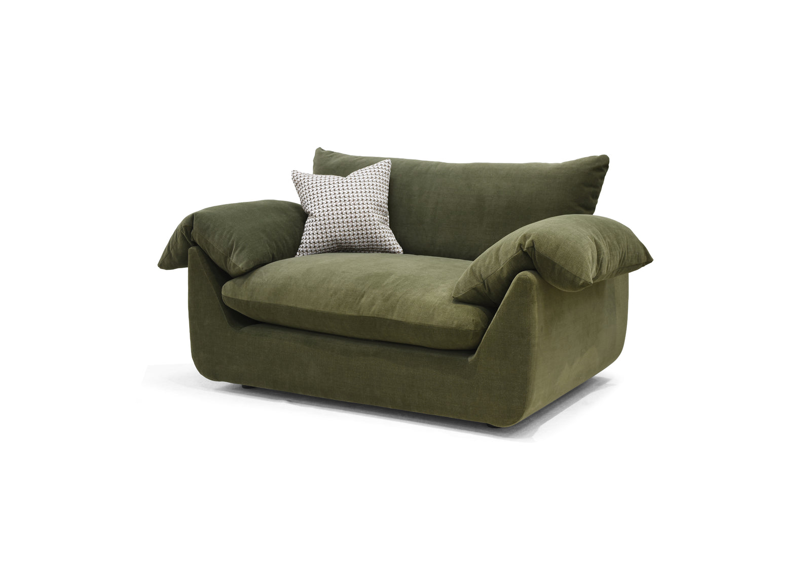 Vogue Williams Bayswater Loveseat - Cuddler Matt Chenille Sterling Home 3