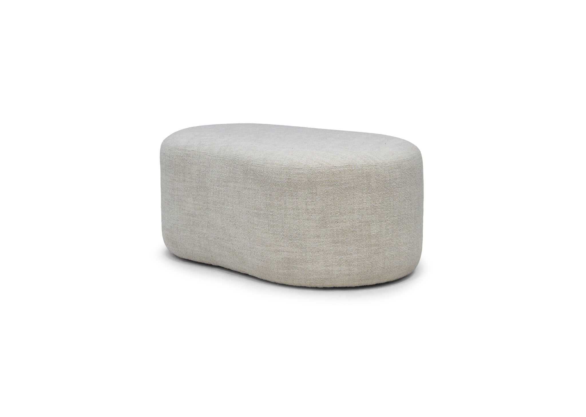 Vogue Williams Carnaby Pebble Footstool - Pebble Footstool Soft Boucle