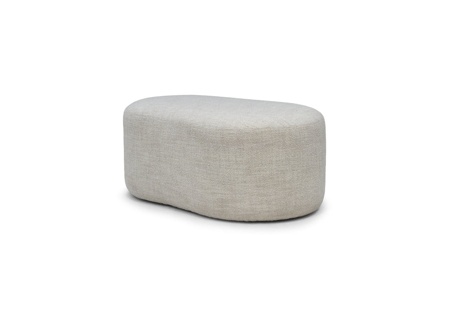 Vogue Williams Carnaby Pebble Footstool - Pebble Footstool Soft Boucle
